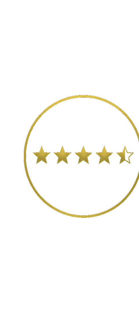 Five star rating badge
